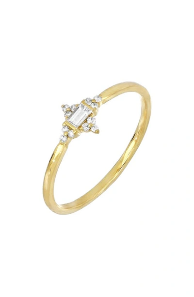 Shop Bony Levy Getty Kite Stacking Ring In Yellow Gold