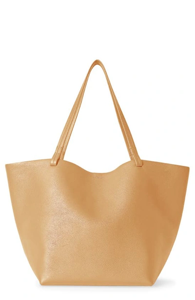 Shop The Row Park Two Leather Tote In Light Cuir Pld