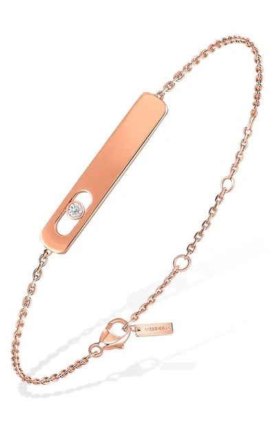 Shop Messika My First Diamond Bracelet In Rose Gold
