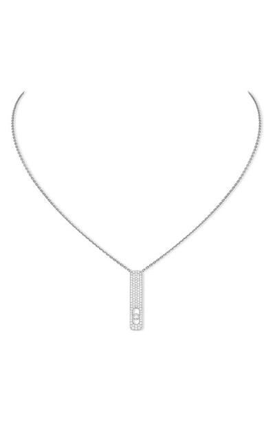 Shop Messika My First Diamond Pavè Necklace In White Gold