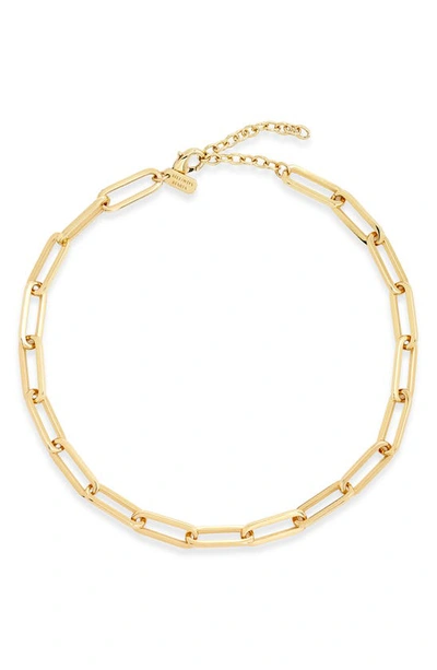 Shop Melinda Maria Carrie Chain Link Necklace In Gold