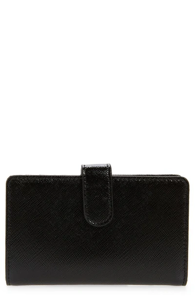 Shop Nordstrom Kelly Leather Wallet In Black