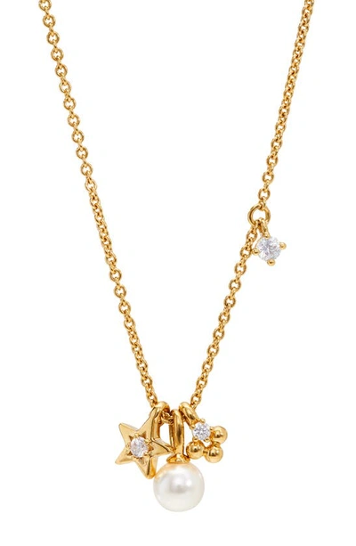 Shop Ajoa Charm Pendant Necklace In Gold