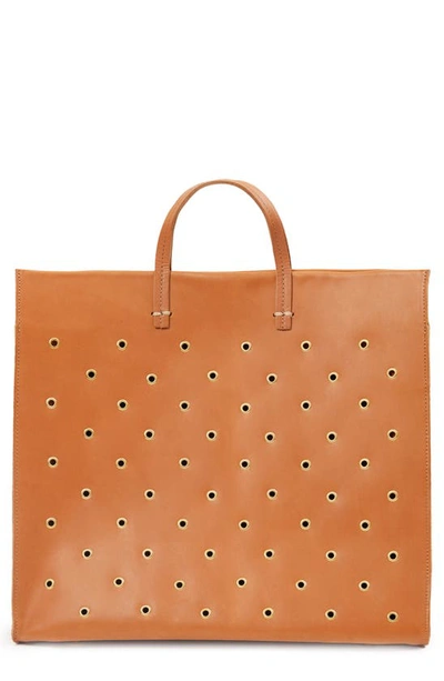 leather tote clare