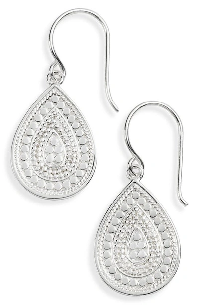 Shop Anna Beck Small Teardrop Earrings In Silver