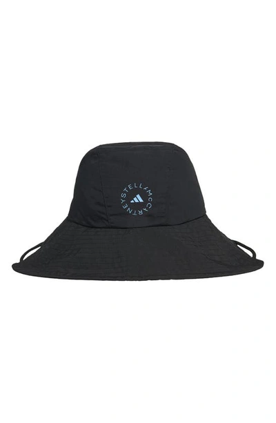 Shop Adidas By Stella Mccartney Bucket Hat In Black/ Blue