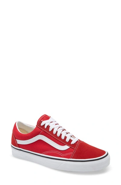 Shop Vans Old Skool Sneaker In Racing Red/ White/ White