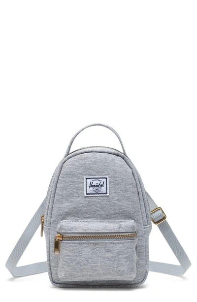Shop Herschel Supply Co Nova Crossbody Backpack In Light Grey Crosshatch