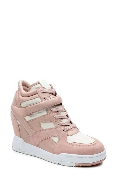 Shop Ash Body High Top Sneaker In Pink Salt/ Gardenia