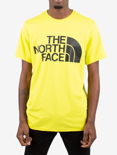 Shop The North Face Logo T-shirt In Verde Acido