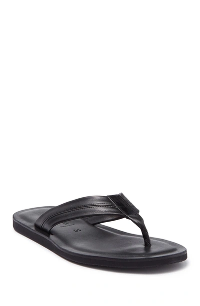 Shop To Boot New York Limon Leather Flip Flop In Black