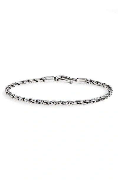 Shop Caputo & Co Caputo And Co. Silver Chain Bracelet In Sterling Silver