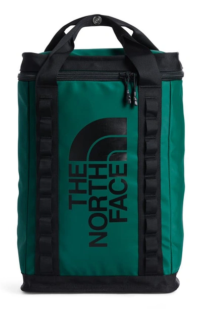 Shop The North Face Explore Fusebox Xl Backpack In Evergreen/black
