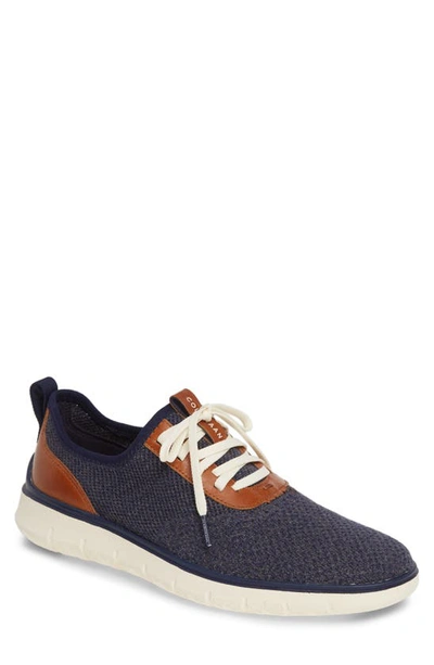 Shop Cole Haan Generation Zerogrand Stitchlite Sneaker In Marine/ Gray/ Ivory