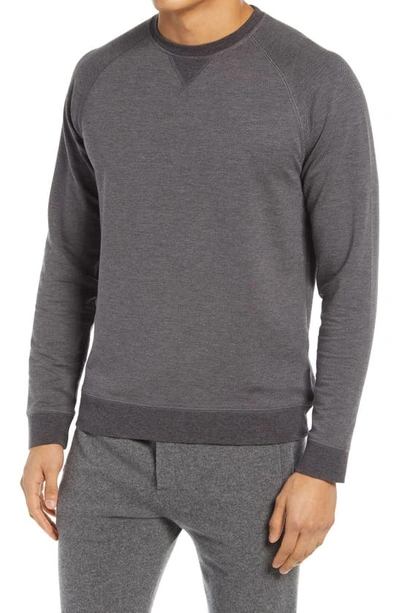 Shop Vince Slim Fit Crewneck Sweater In Medium Heater Grey