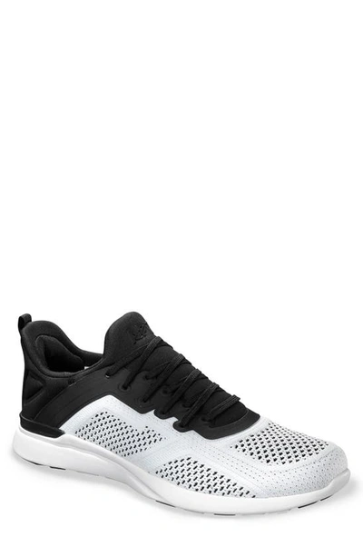 Shop Apl Athletic Propulsion Labs Techloom Tracer Knit Training Shoe In White/ Black