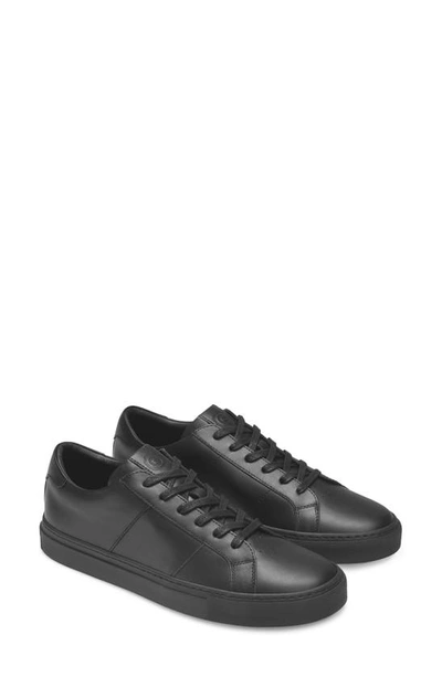 Shop Greats Royale Sneaker In Black Leather/ Black