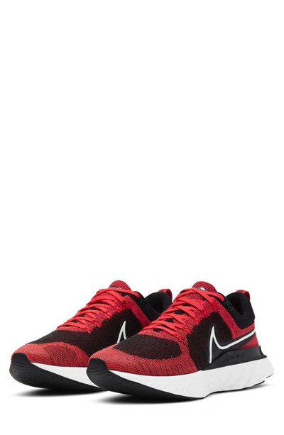 Shop Nike React Infinity Run Flyknit 2 Running Shoe In Bright Crimson/black