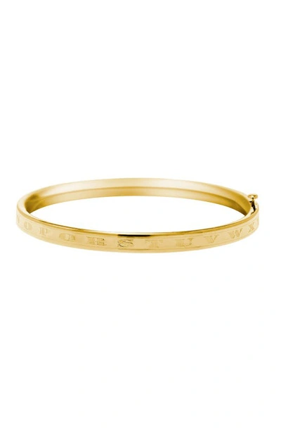 Shop Mignonette 'alpha Baby' Gold Bracelet