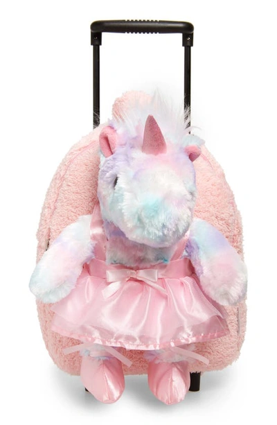 Shop Popatu Ballet Unicorn Trolley Backpack In Pink