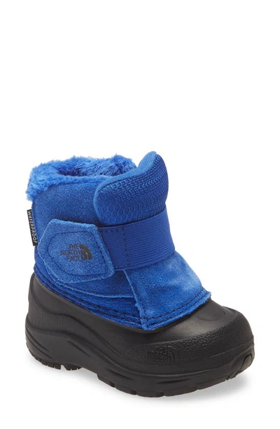 Shop The North Face Alpenglow Ii Waterproof Insulated Boot In Blue/ Black