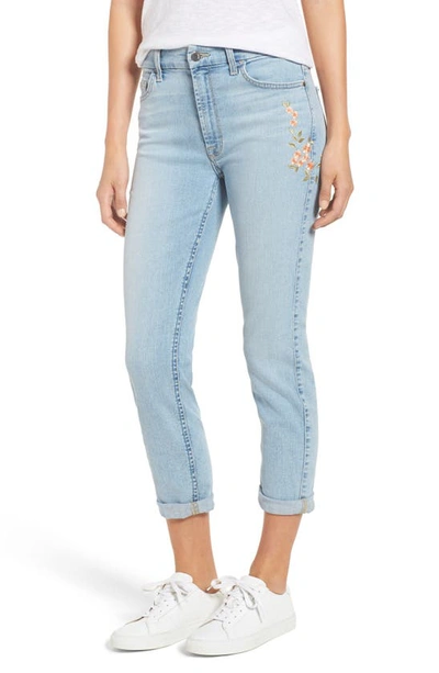 Shop Jen7 By 7 For All Mankind Embroidered Slim Boyfriend Jeans In Riche Touch Playa Vista