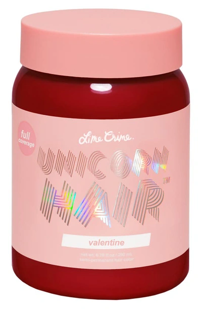 Shop Lime Crime Unicorn Hair Full Coverage Semi-permanent Hair Color In Valentine