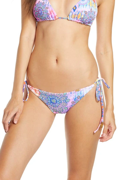 Shop Luli Fama Reversible Brazilian Bikini Bottoms In Multicolor