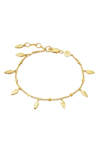 Shop Missoma Leaf Bracelet In Gold