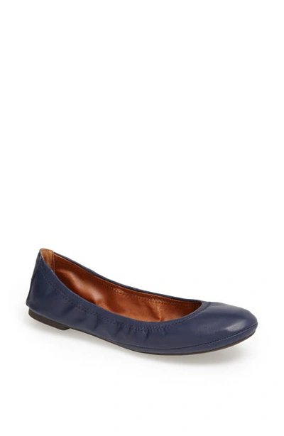 Shop Lucky Brand 'emmie' Flat In Navy