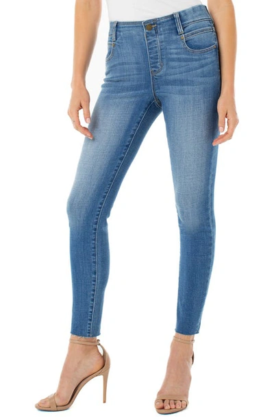Shop Liverpool Gia Glider Pull-on Cut Hem Crop Skinny Jeans In Cape Town