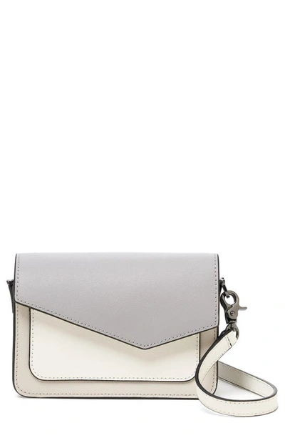 Shop Botkier Cobble Hill Mini Leather Convertible Crossbody Bag In Dove Colorblock