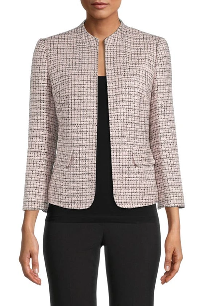 Shop Anne Klein Collarless Tweed Jacket In Devonshire Combo