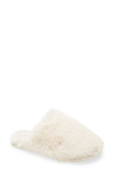 Shop Joules Cozy Faux Fur Slipper In Cream