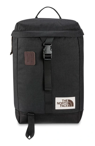 Shop The North Face Water Repellent Top Loader Daypack In Tnf Black Heather