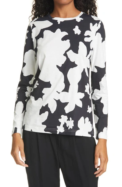 Shop Stine Goya Roxanne Long Sleeve Floral Graphic Tee In Daisy