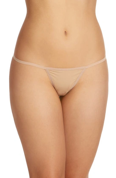 Shop Hanky Panky Breathe G-string Thong In Taupe