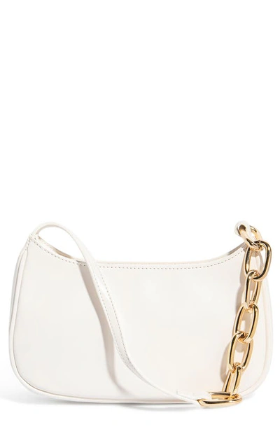 Shop House Of Want Newbie Vegan Leather Shoulder Bag In White