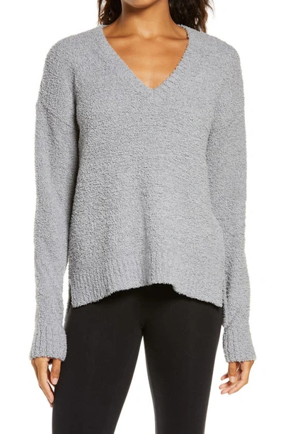 Shop Ugg Cecilia V-neck Sweater In Grey