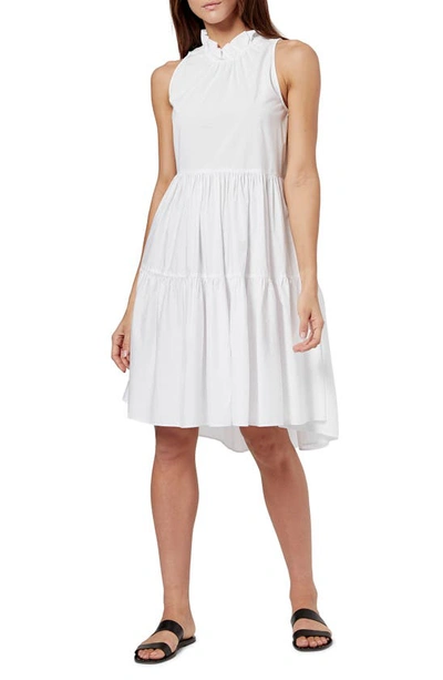 Shop Joie Carlo Tiered Poplin Dress In Clean White