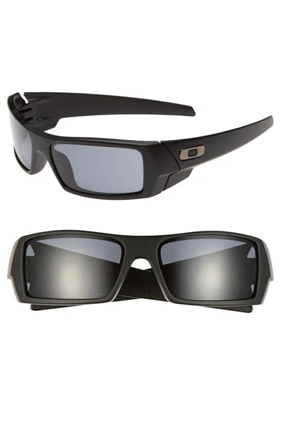 Shop Oakley 'gascan' 60mm Sunglasses In Matte Black/ Grey