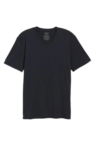 Vince Men's Pima Cotton V-neck Tshirt In Coastal Blue