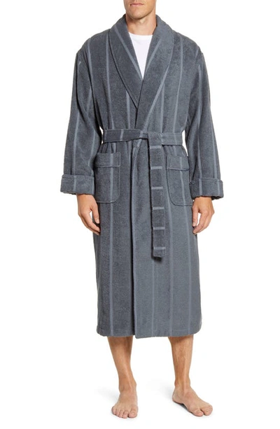 Shop Majestic Ultra Lux Robe In Charcoal
