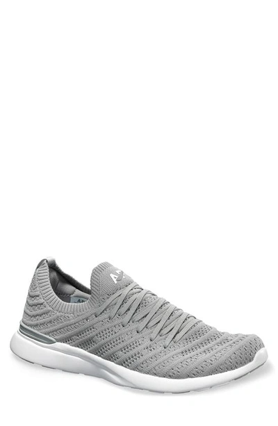 Shop Apl Athletic Propulsion Labs Techloom Wave Hybrid Running Shoe In Grey/ White