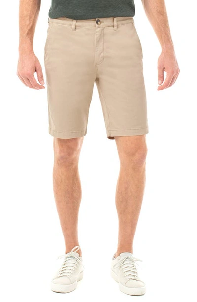 Shop Liverpool Los Angeles  Stretch Cotton Shorts In Khaki