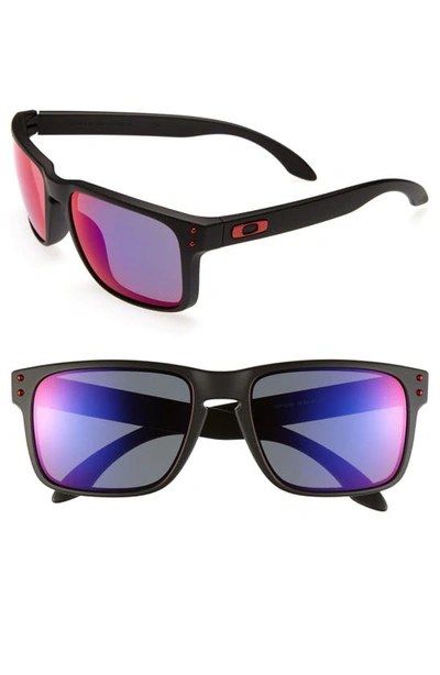 Shop Oakley 'holbrook' 55mm Sunglasses In Matte Black