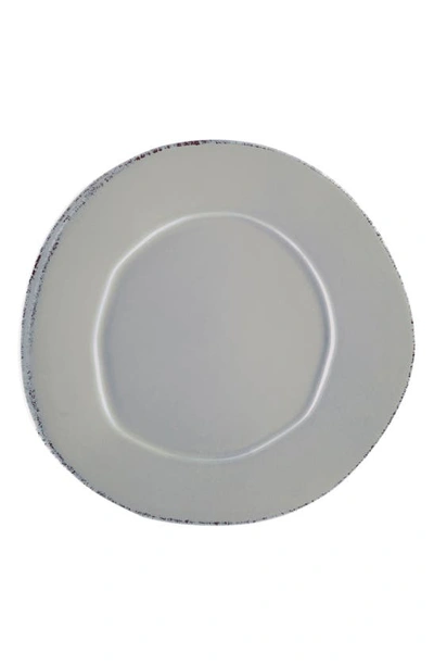 Shop Vietri Lastra Stoneware Dinner Plate In Gray