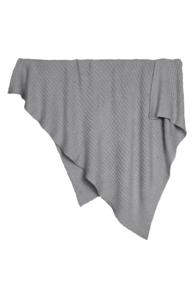 Shop Barefoot Dreamsr Cozychic Light Ribbed Throw In Pewter