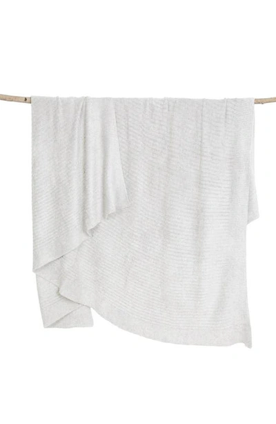 Shop Barefoot Dreamsr Barefoot Dreams Cozychic Light Ribbed Throw In Pearl