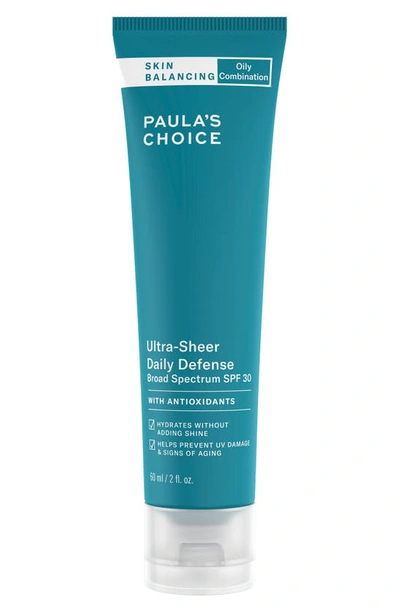 Shop Paula's Choice Skin Balancing Ultra-sheer Daily Defense Spf 30 Sunscreen